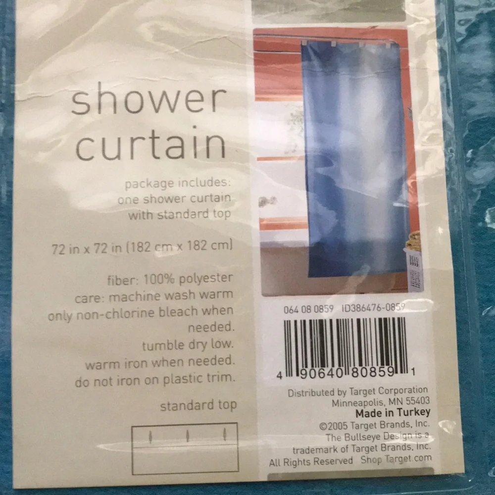 Blue Ombré Shower Curtain